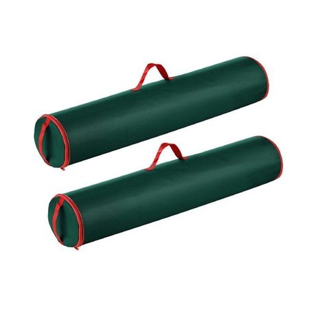 TINY TIM TOTES Tiny Tim Totes 83-DT5540 Wrapping Paper Storage Bags for 40 in. Rolls of Gift Wrap - Green - Pack of 2 83-DT5540